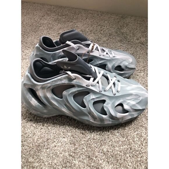 Adidas AdiFOM Q Marbled Grey Men’s Size 8 Sneakers - Picture 2 of 7